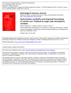 Hydroclimate variability and long-lead forecasting of rainfall over