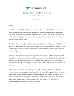 Exodus - The Village Church