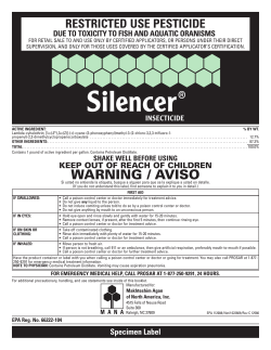 safety label for Silencer
