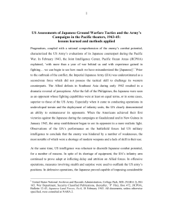 Intelligence and the land war in the Pacific theaters, 1943