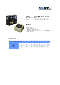 400W Gold Silent PSU 12cm Manufacturer