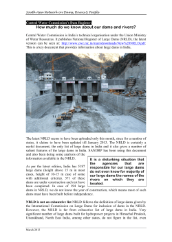How much do we know about our dams and rivers?