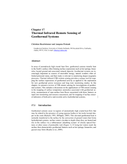 Thermal Infrared Remote Sensing of Geothermal Systems