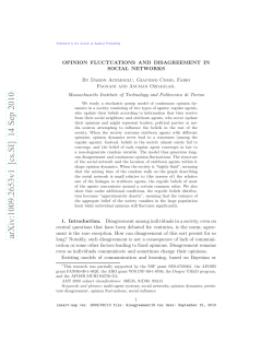 Opinion fluctuations and disagreement in social networks