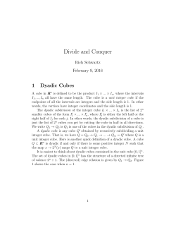 Divide and Conquer - Brown math department