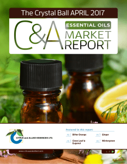 April 2017 - Citrus and Allied Essences