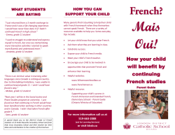 Benefits of FSL - parent brochure final
