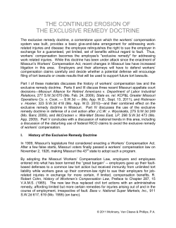 the continued erosion of the exclusive remedy