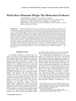 Birds have dinosaur wings: The molecular evidence