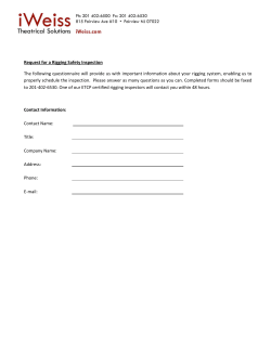 Rigging Inspection Form