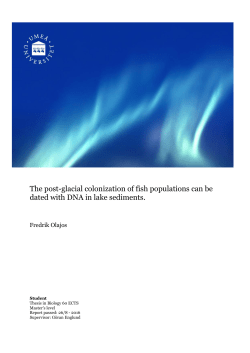 The post-glacial colonization of fish populations can be dated with