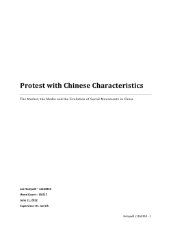 Protest with Chinese Characteristics