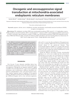 Oncogenic and oncosuppressive signal transduction at
