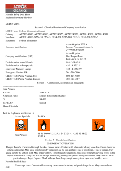 Sodium dichromate dihydrate AcrosMSDS