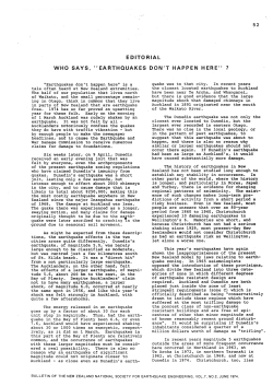 earthquakes don`t happen here