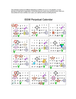 This schedule is going to be different depending on whether you run