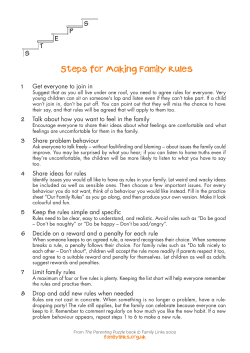 Making family rules