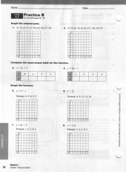 3. y:3x * 2 4`Y:4x-l 5`Y:6-x Y`:4x-3