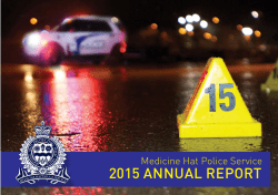 View 2015 report - Medicine Hat Police Service