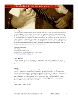 Introduction to Acoustic Guitar MU 135