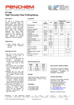 PT 369 High Viscosity Clear PottingEpoxy