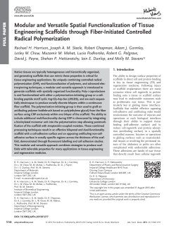 Modular and Versatile Spatial Functionalization of Tissue