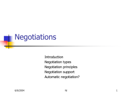 Negotiations