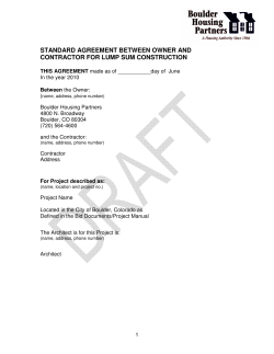 standard agreement between owner and contractor for lump sum