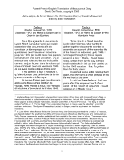 Paired French/English Translation of Beaucarnot Diary David Del