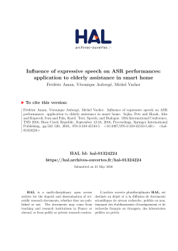 Influence of expressive speech on ASR performances