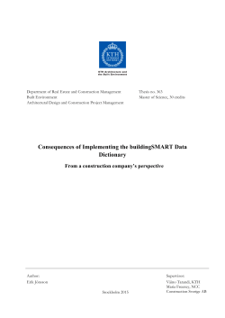 Consequences of Implementing the buildingSMART Data Dictionary
