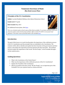 Principles of the US Constitution