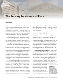 The Puzzling Persistence of Place