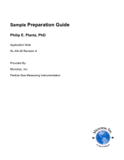 Sample Preparation Guide