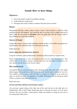 Sound: How we hear things