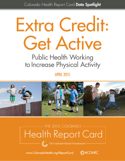 Get Active - The Colorado Health Foundation