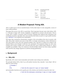 A Modest Proposal: Fixing ADL - open