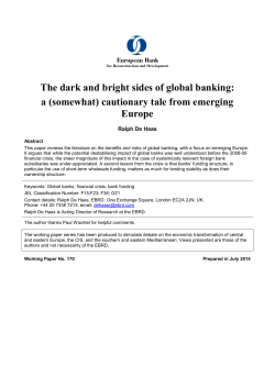 The dark and bright sides of global banking