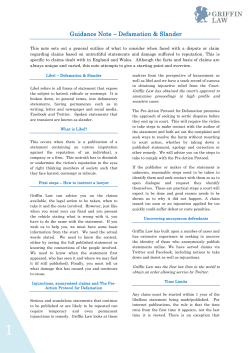 Overview of Libel