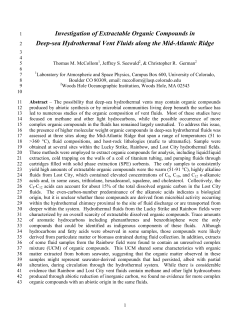 The expected low abundance and aqueous matrix makes the