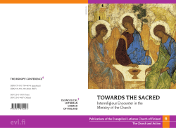 TOWARDS THE SACRED - Interreligious Encounter in the Ministry