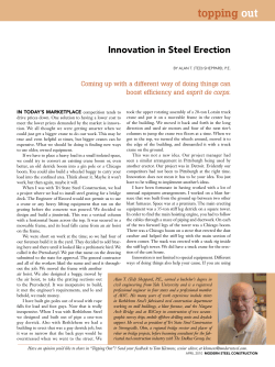 Innovation in Steel Erection