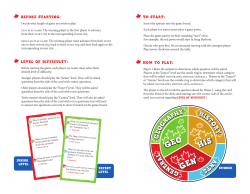Instructions - Canadian Trivia Family Edition