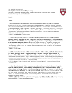 Round 1 - High School Quizbowl Packet Archive