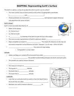MAPPING: Representing Earth`s Surface