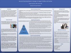 SPD Strategies to support children and families