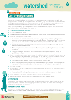 justgiving instructions