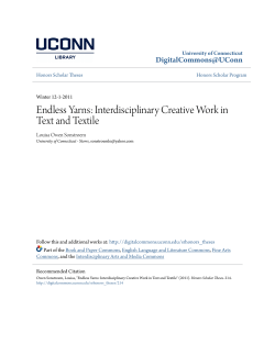 Endless Yarns: Interdisciplinary Creative Work in Text and Textile
