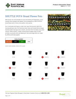 SHUTTLE POT® Brand Flower Pots | East Jordan Plastics