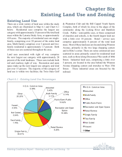 Chapter Six Existing Land Use and Zoning